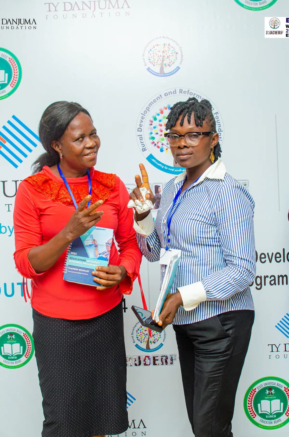 group of women at a conference hosted by ruderf ngo